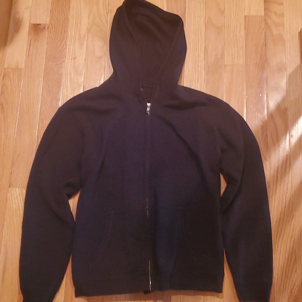 Black Hoodie/Sweatshirt Jacket